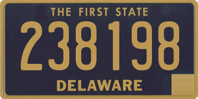 DE license plate 238198