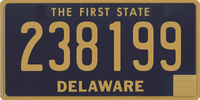 DE license plate 238199
