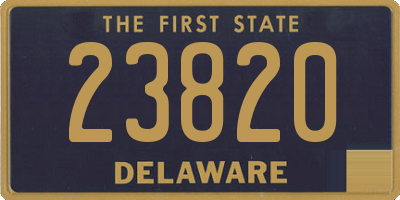 DE license plate 23820