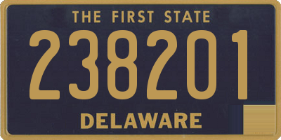 DE license plate 238201