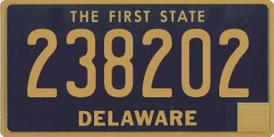 DE license plate 238202