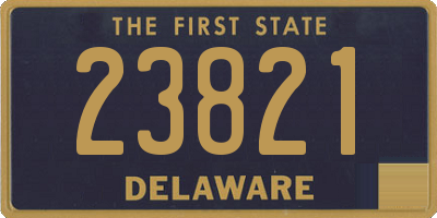 DE license plate 23821