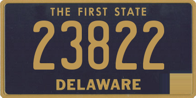 DE license plate 23822