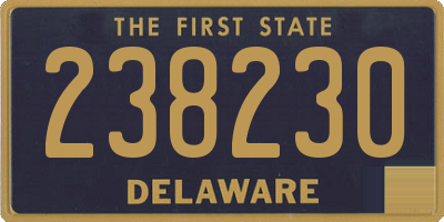 DE license plate 238230