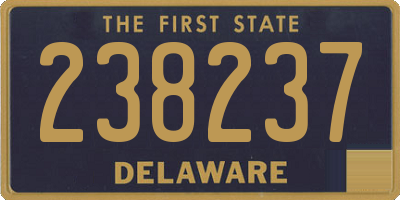 DE license plate 238237