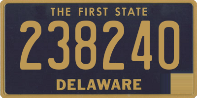 DE license plate 238240