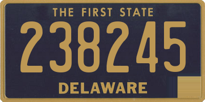 DE license plate 238245