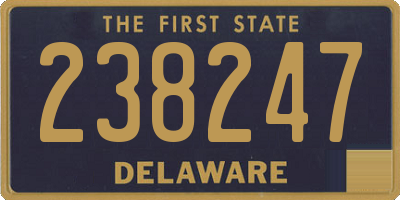 DE license plate 238247