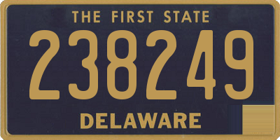 DE license plate 238249