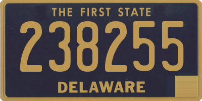 DE license plate 238255