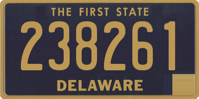 DE license plate 238261