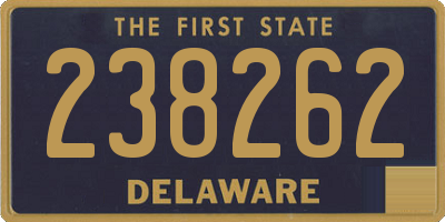 DE license plate 238262