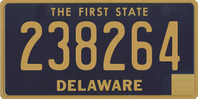 DE license plate 238264