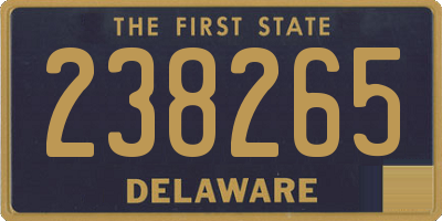 DE license plate 238265