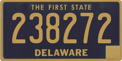 DE license plate 238272