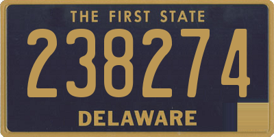 DE license plate 238274