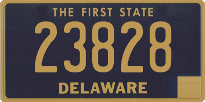 DE license plate 23828