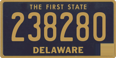 DE license plate 238280