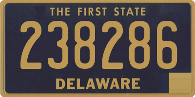 DE license plate 238286