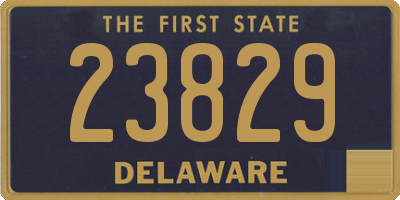 DE license plate 23829