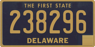 DE license plate 238296