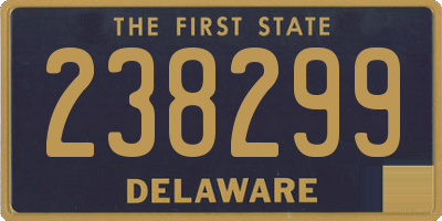 DE license plate 238299