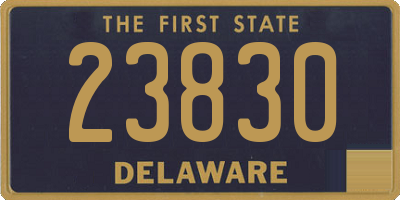 DE license plate 23830