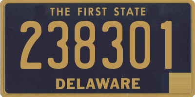 DE license plate 238301