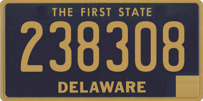 DE license plate 238308