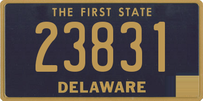 DE license plate 23831
