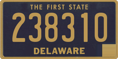 DE license plate 238310