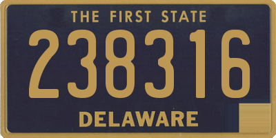 DE license plate 238316