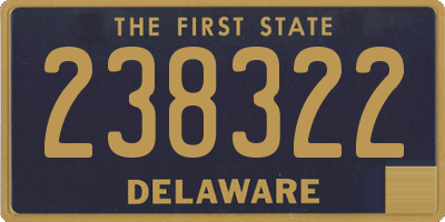DE license plate 238322