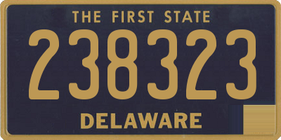 DE license plate 238323