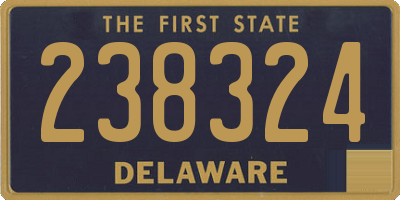 DE license plate 238324