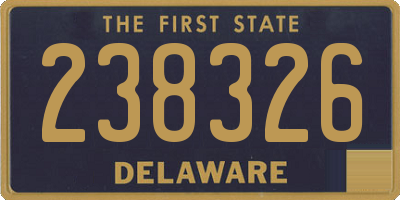 DE license plate 238326