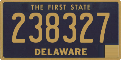 DE license plate 238327
