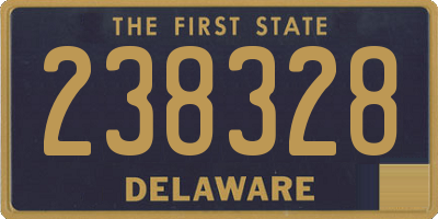 DE license plate 238328