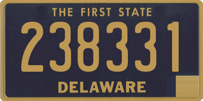 DE license plate 238331