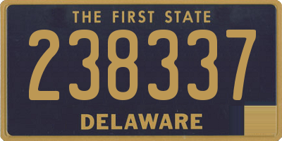 DE license plate 238337