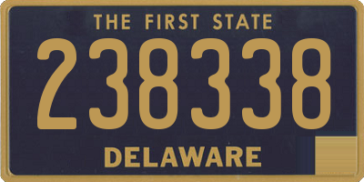 DE license plate 238338