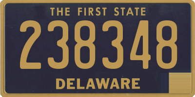 DE license plate 238348