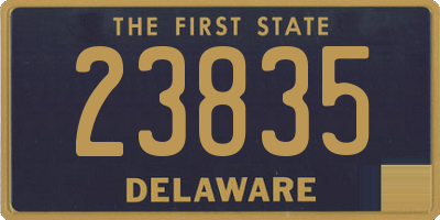 DE license plate 23835