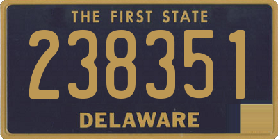 DE license plate 238351