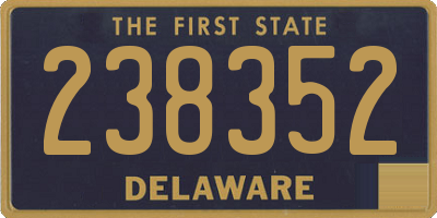 DE license plate 238352
