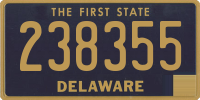 DE license plate 238355