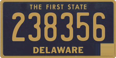 DE license plate 238356