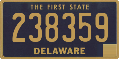 DE license plate 238359