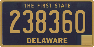 DE license plate 238360