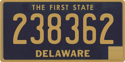 DE license plate 238362